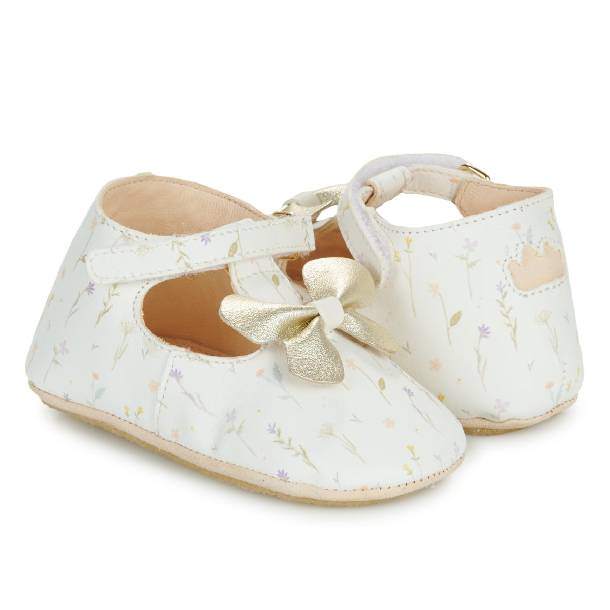 Pantofole bambini ragazza Easy Peasy  MY LILLYP PAPILLON VOLANT  Bianco