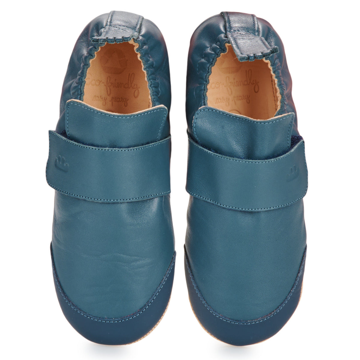 Pantofole bambini ragazza Easy Peasy  MY BLUBOOTIES VELCRO  Blu