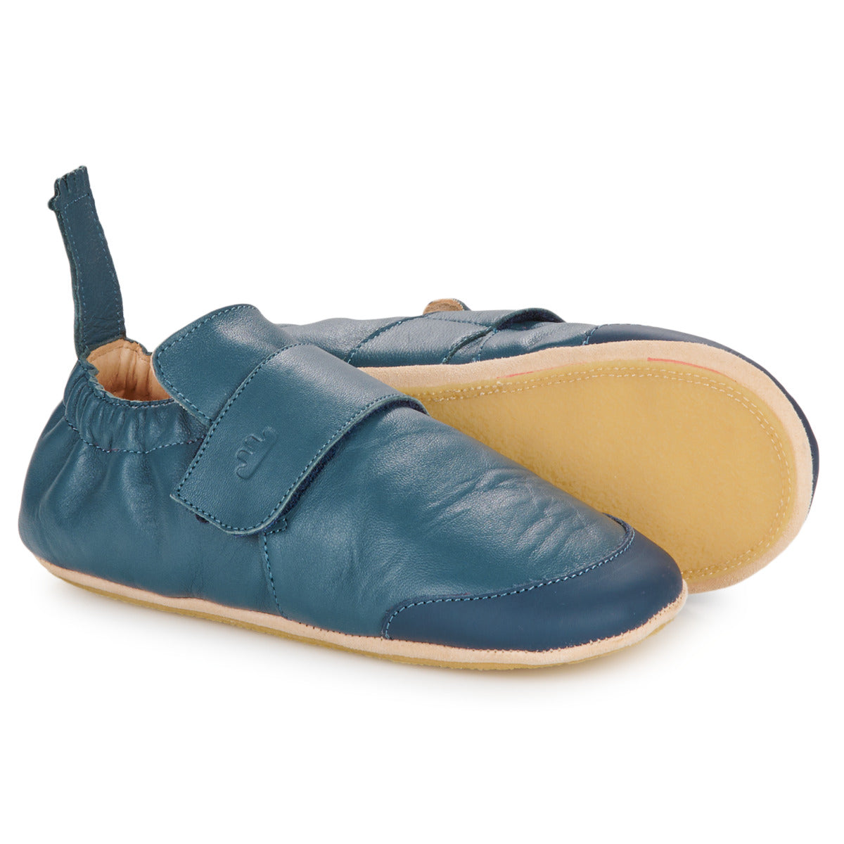 Pantofole bambini ragazza Easy Peasy  MY BLUBOOTIES VELCRO  Blu