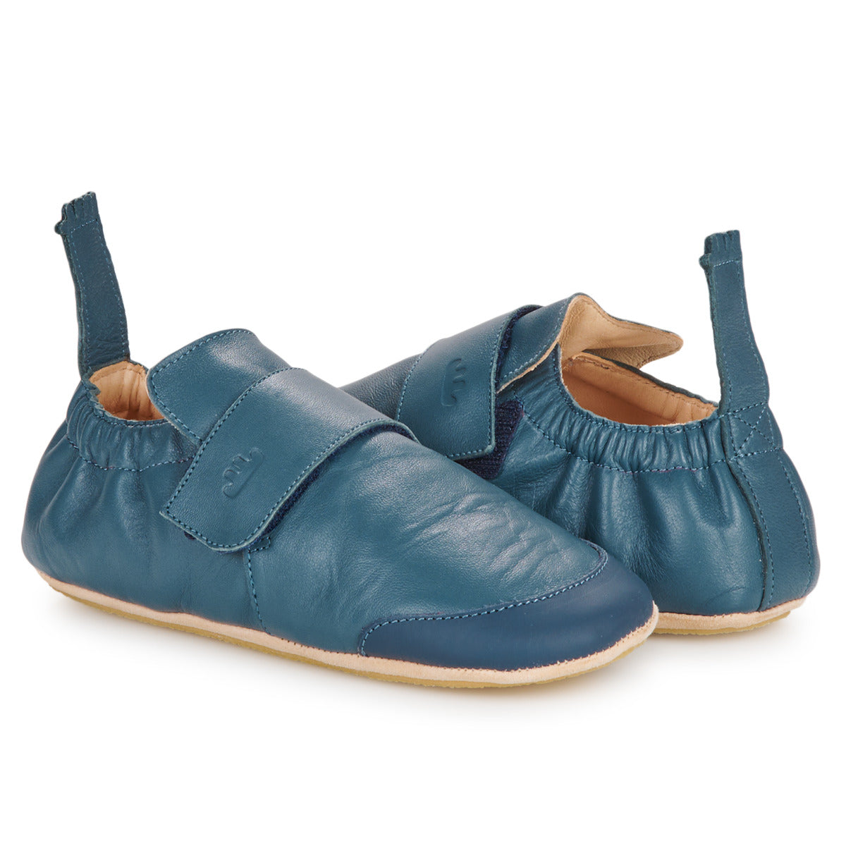 Pantofole bambini ragazza Easy Peasy  MY BLUBOOTIES VELCRO  Blu