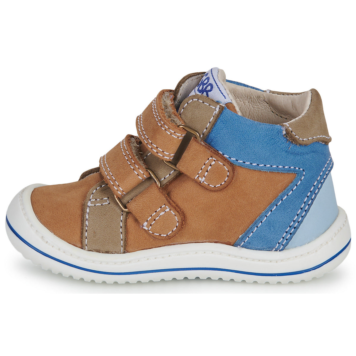 Scarpe bambini ragazzo GBB  FLEXOO SCRATCH  Marrone