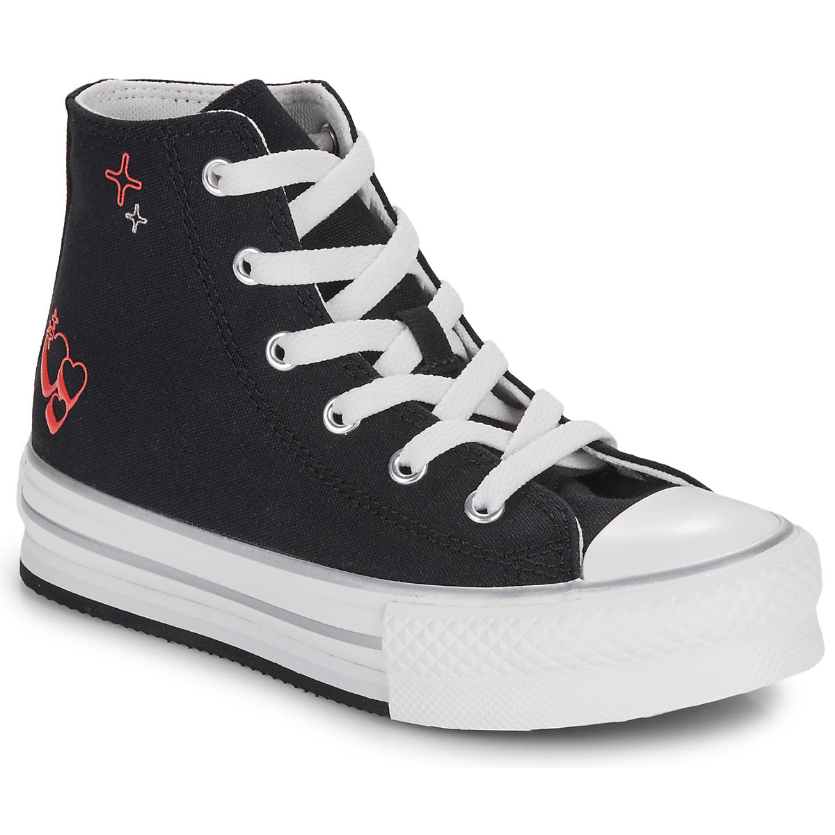 Scarpe bambini ragazza Converse  CHUCK TAYLOR ALL STAR EVA LIFT  Nero