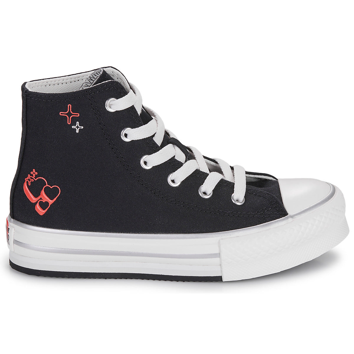 Scarpe bambini ragazza Converse  CHUCK TAYLOR ALL STAR EVA LIFT  Nero