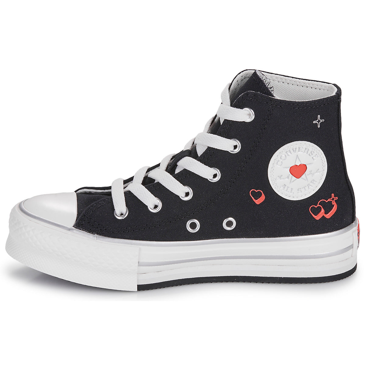 Scarpe bambini ragazza Converse  CHUCK TAYLOR ALL STAR EVA LIFT  Nero