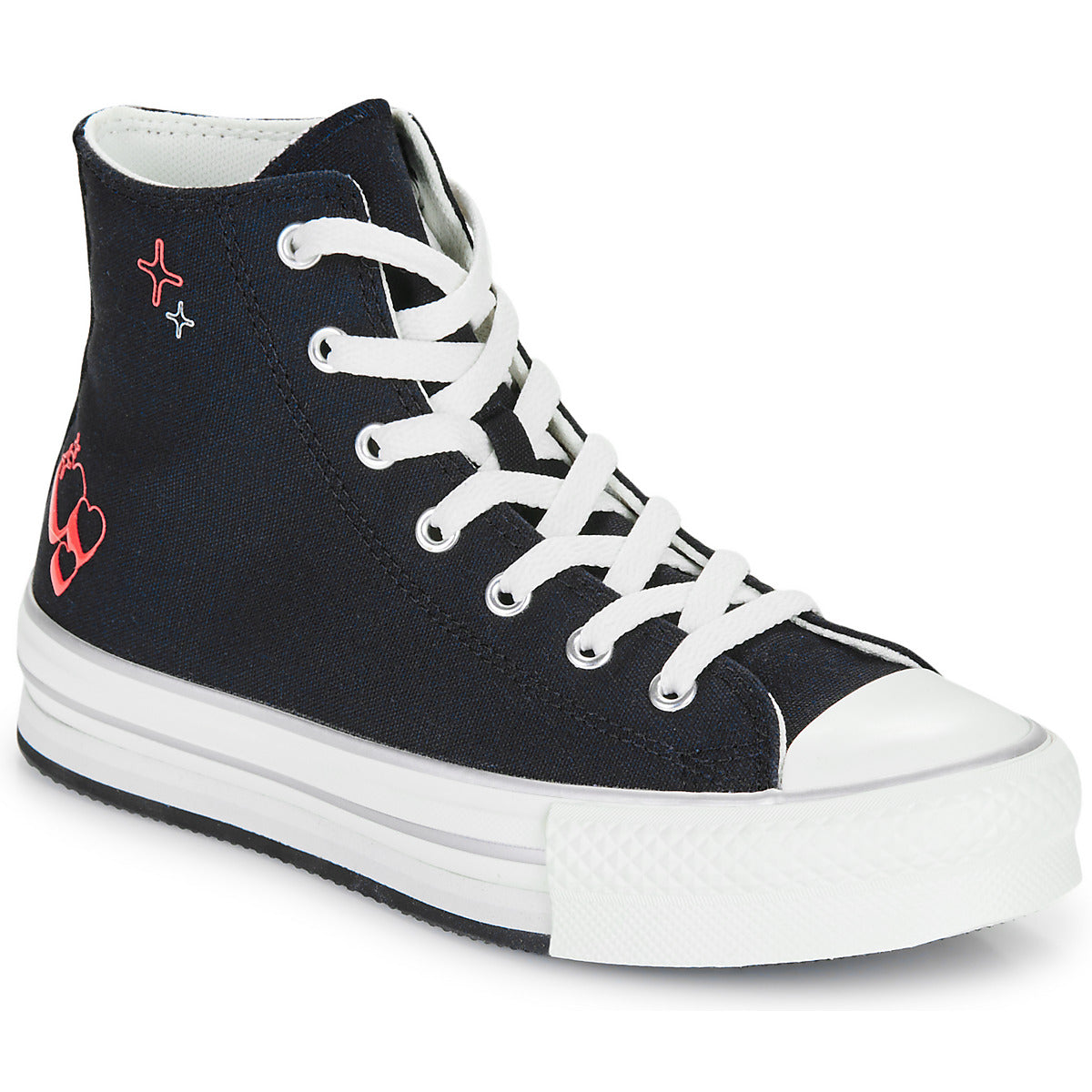 Scarpe bambini ragazza Converse  CHUCK TAYLOR ALL STAR EVA LIFT  Nero