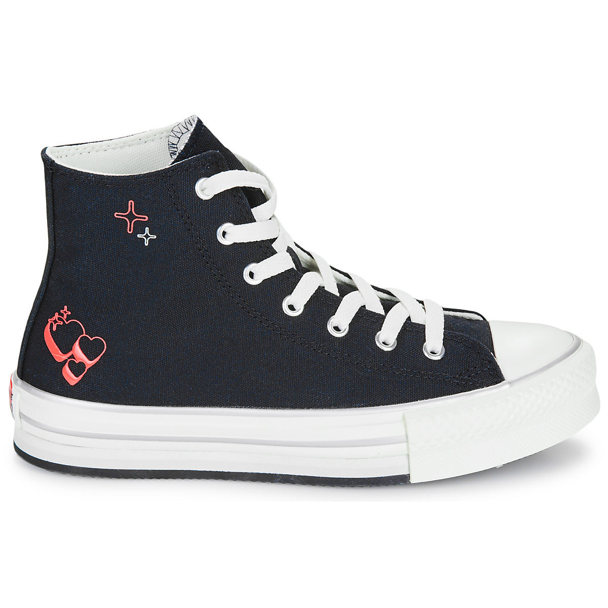 Scarpe bambini ragazza Converse  CHUCK TAYLOR ALL STAR EVA LIFT  Nero