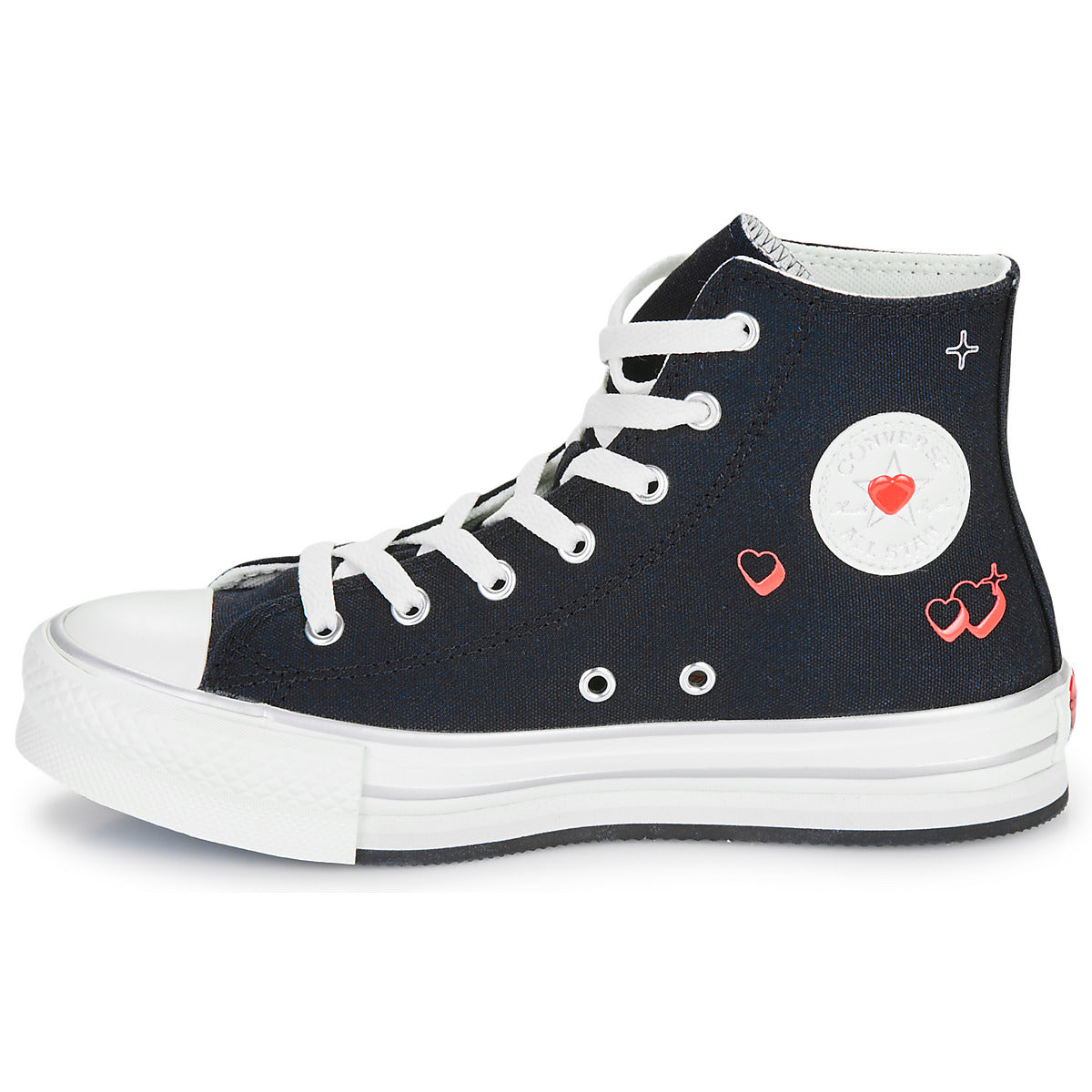 Scarpe bambini ragazza Converse  CHUCK TAYLOR ALL STAR EVA LIFT  Nero