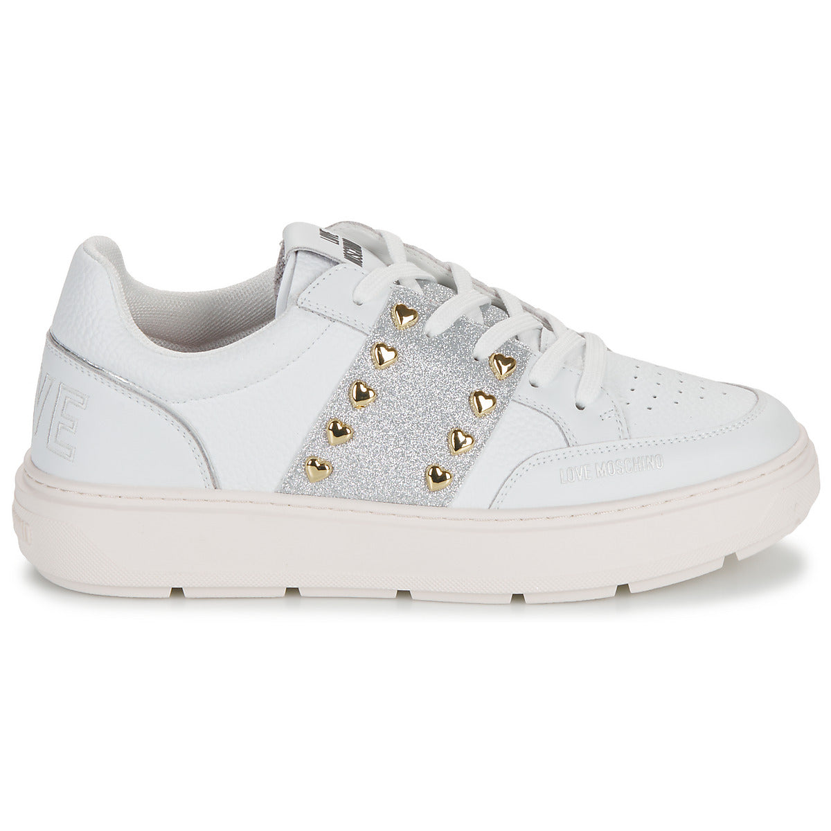 Sneakers basse Donna Love Moschino  BOLD LOVE  Bianco