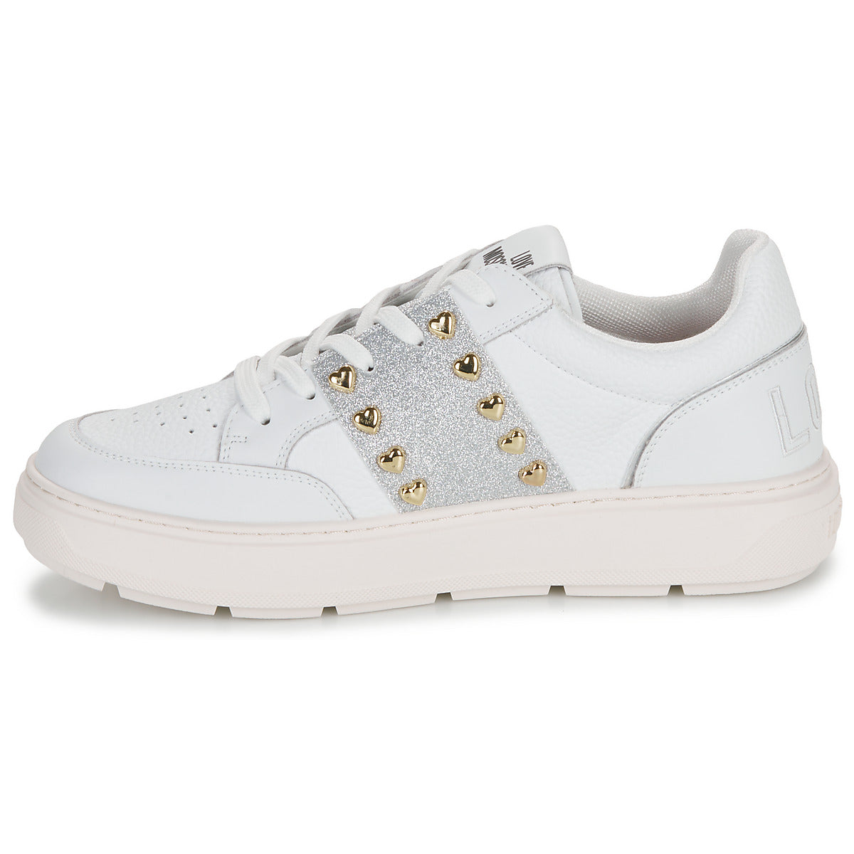 Sneakers basse Donna Love Moschino  BOLD LOVE  Bianco