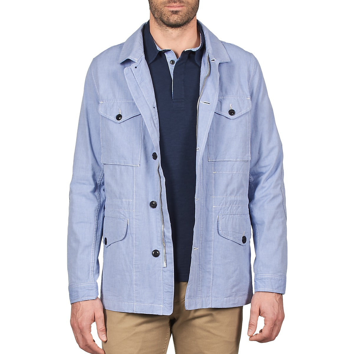 Parka Uomo Aigle  STONEFISH  Blu