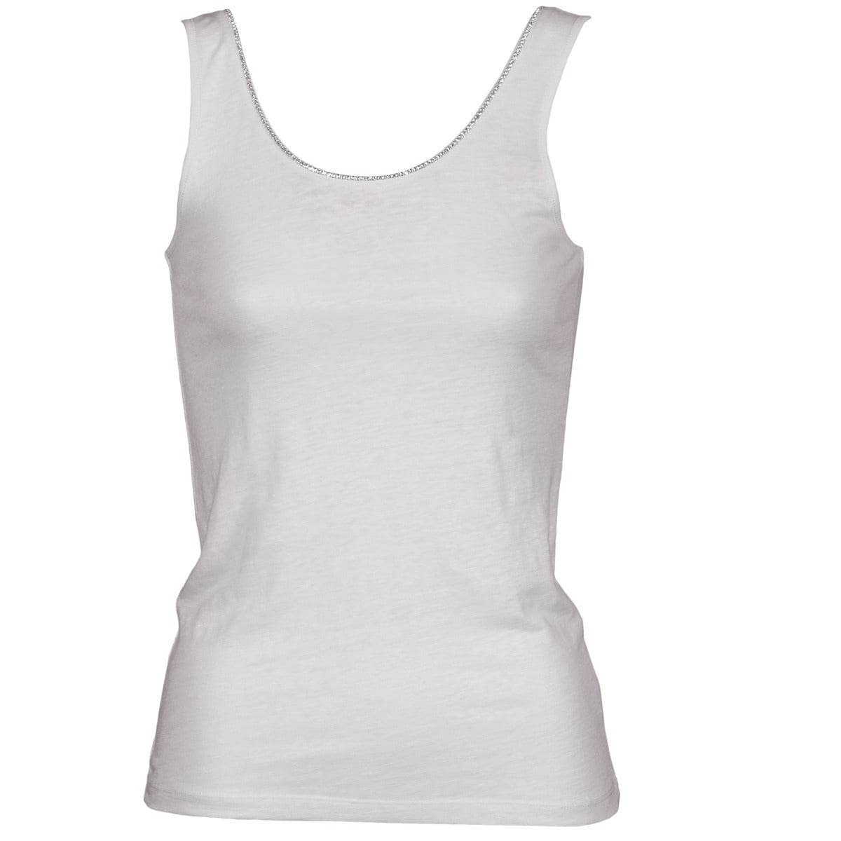 Top Donna Majestic  701  Bianco