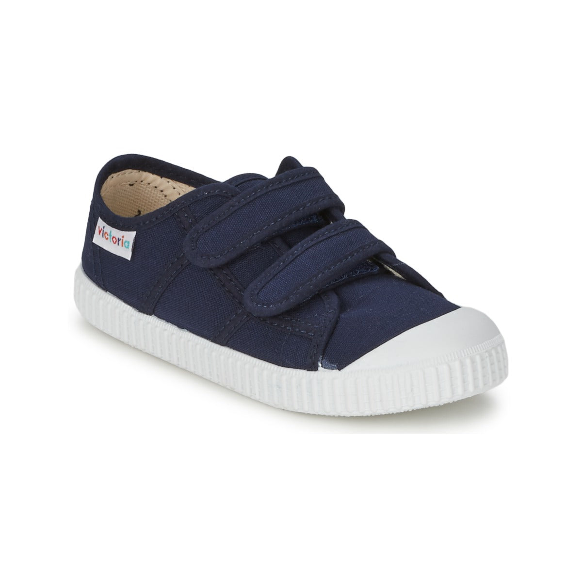 Scarpe bambini ragazza Victoria  BLUCHER LONA DOS VELCROS  Blu