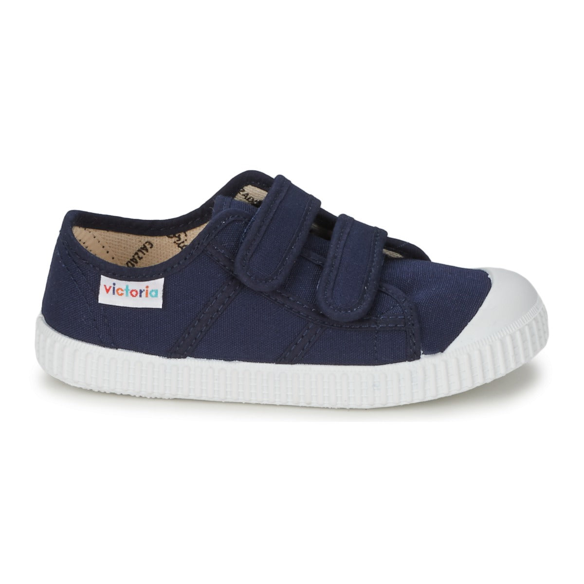 Scarpe bambini ragazza Victoria  BLUCHER LONA DOS VELCROS  Blu