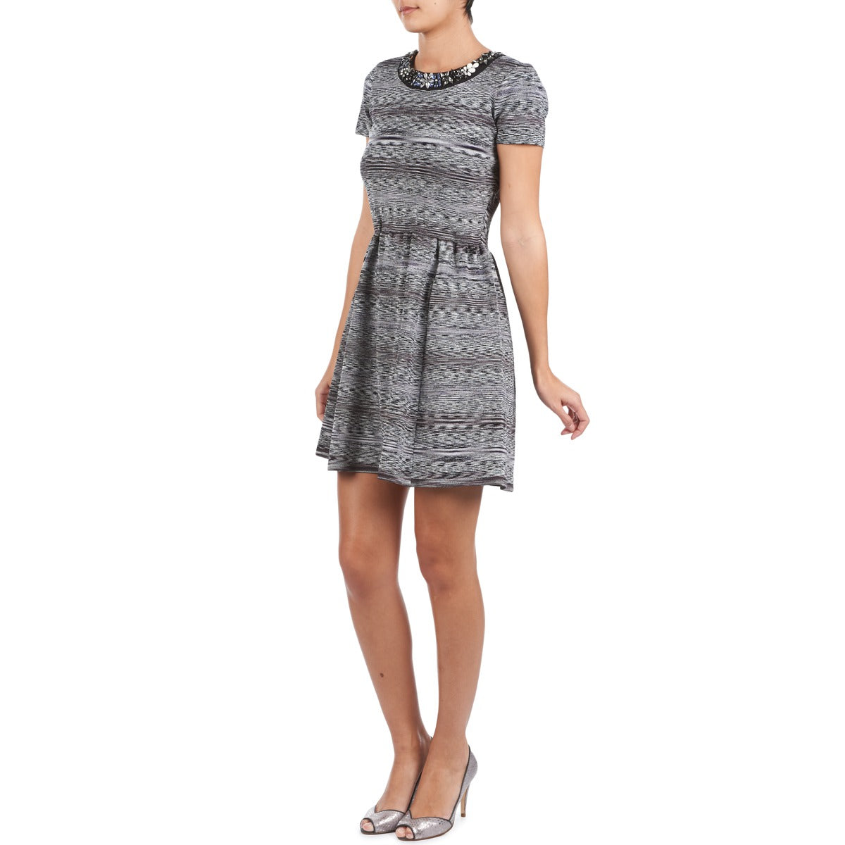 Abito corto Donna Manoush  BIJOU ROBE  Grigio