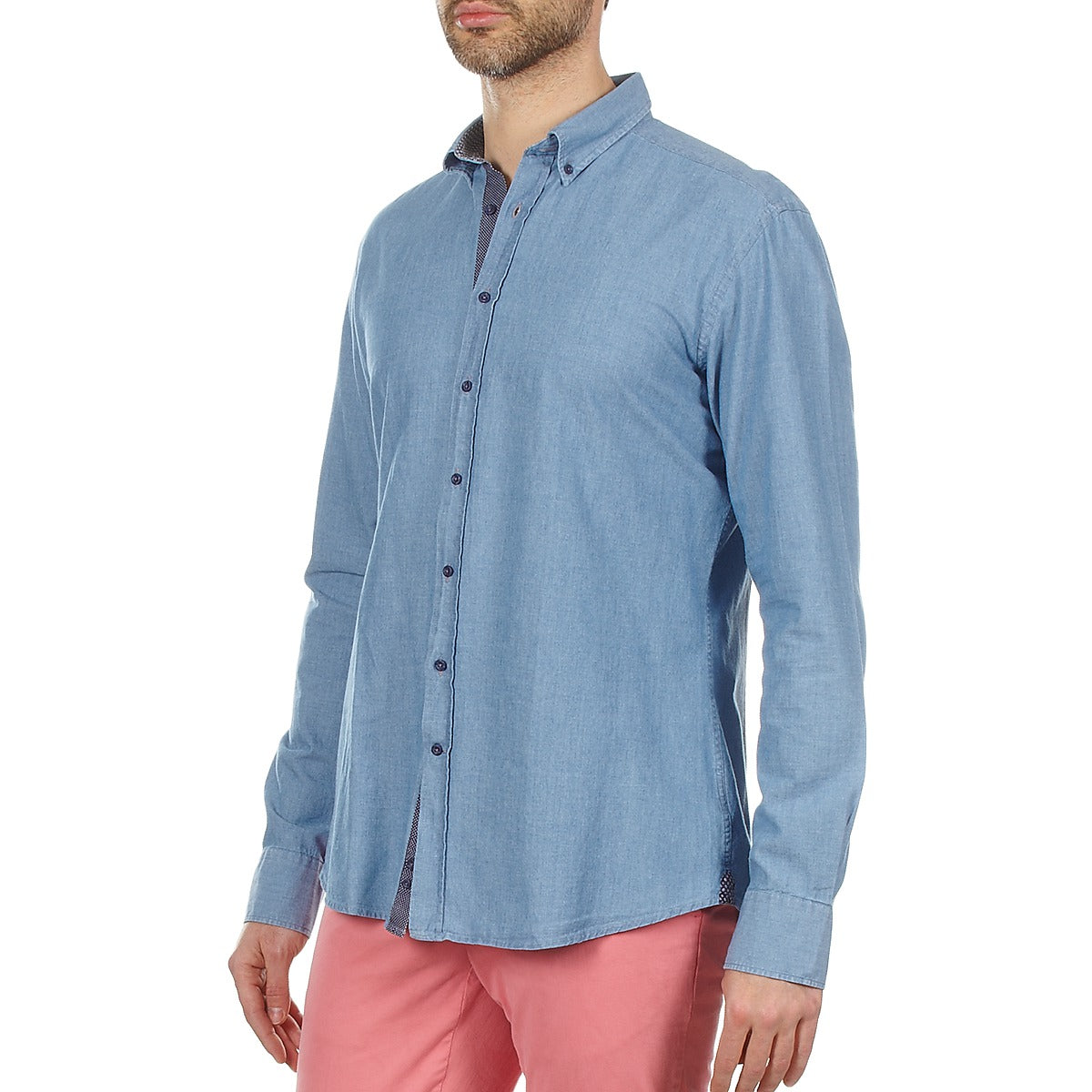 Camicia a maniche lunghe Uomo Hackett  RILEY  Blu