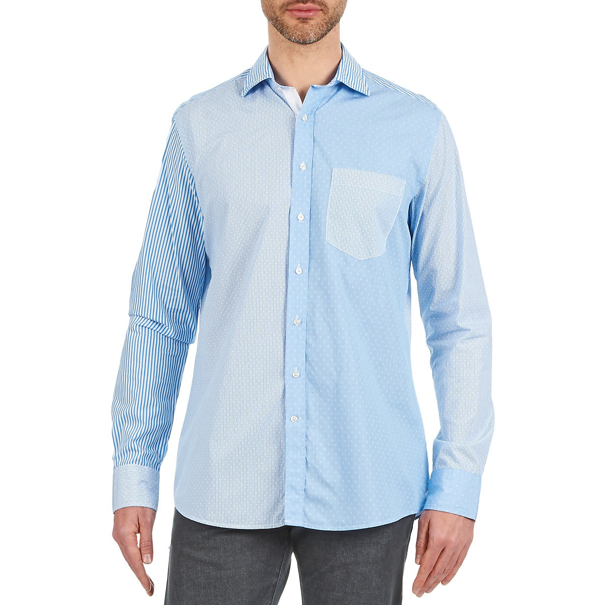 Camicia a maniche lunghe Uomo Hackett  GORDON  Blu