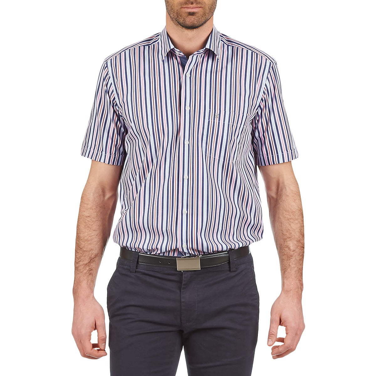 Camicia a maniche corte Uomo Pierre Cardin  514636216-184  Blu