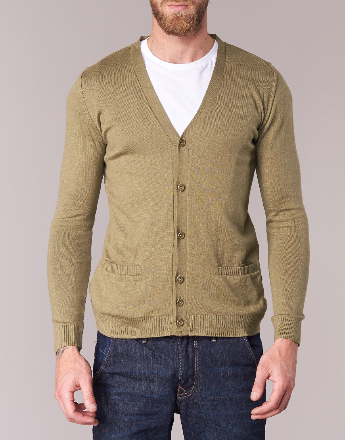 Gilet / Cardigan Uomo BOTD  EFLOVA  Marrone