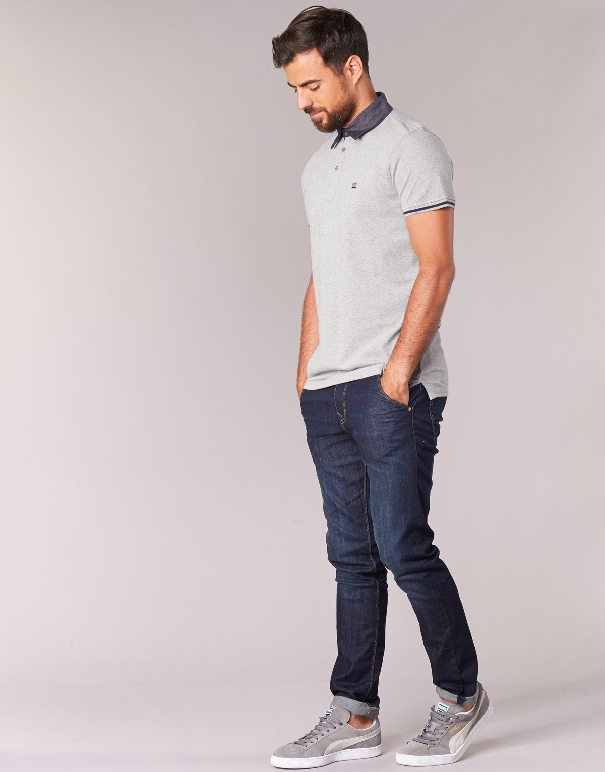 Polo Uomo Casual Attitude  EFOLI  Grigio