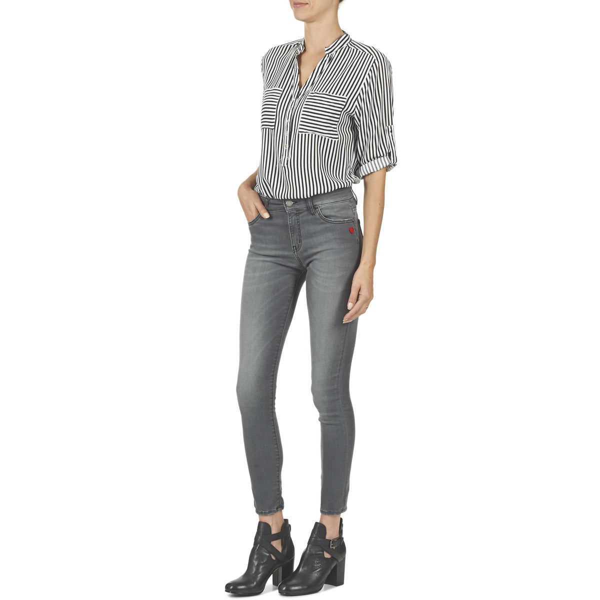 Jeans Slim Donna Love Moschino  MANI  Grigio