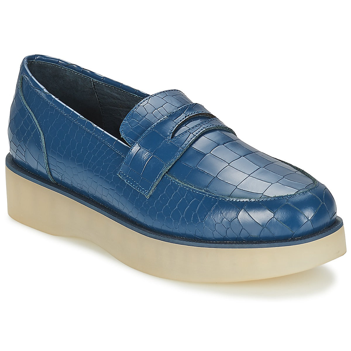 Scarpe Donna F-Troupe  Penny Loafer  Blu