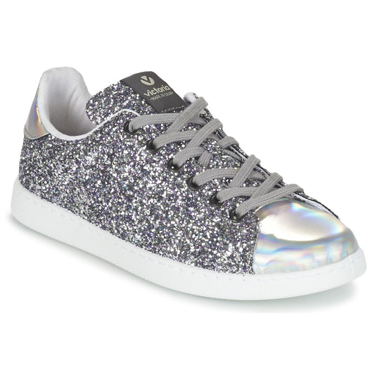 Sneakers basse Donna Victoria  DEPORTIVO BASKET GLITTER  Argento