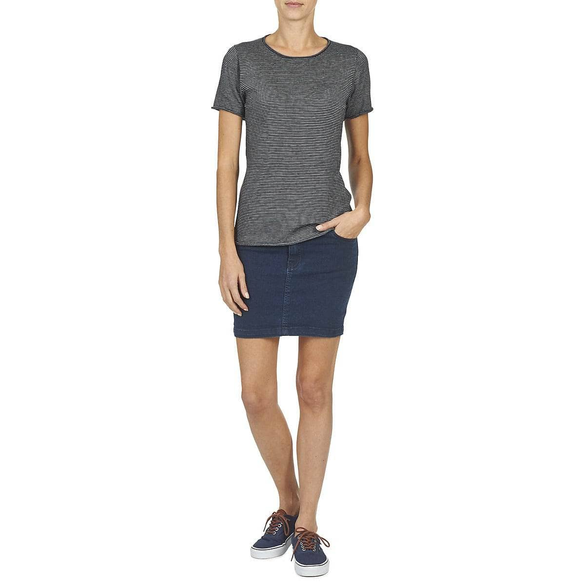 T-shirt Donna Casual Attitude  GENIUS  Grigio