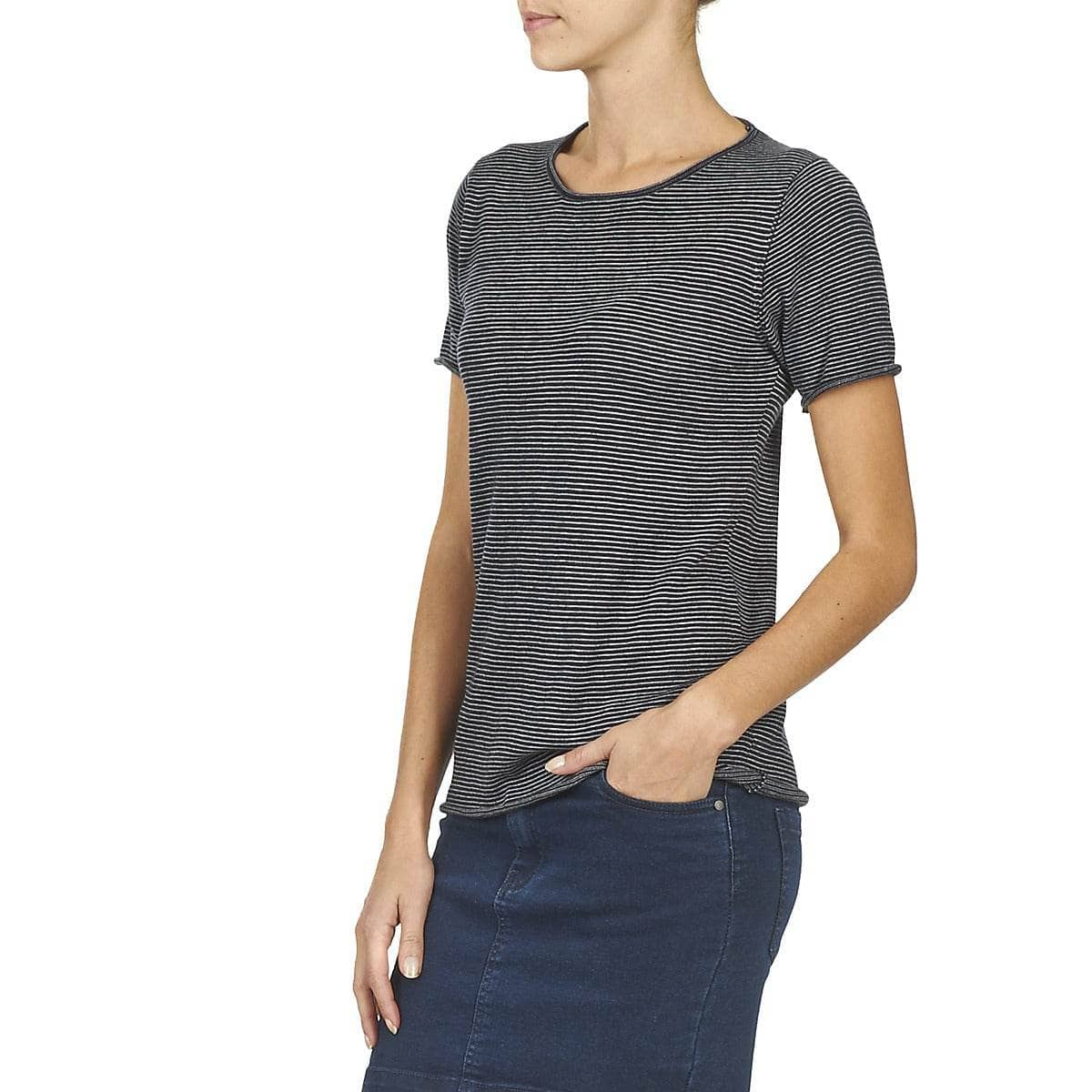 T-shirt Donna Casual Attitude  GENIUS  Grigio