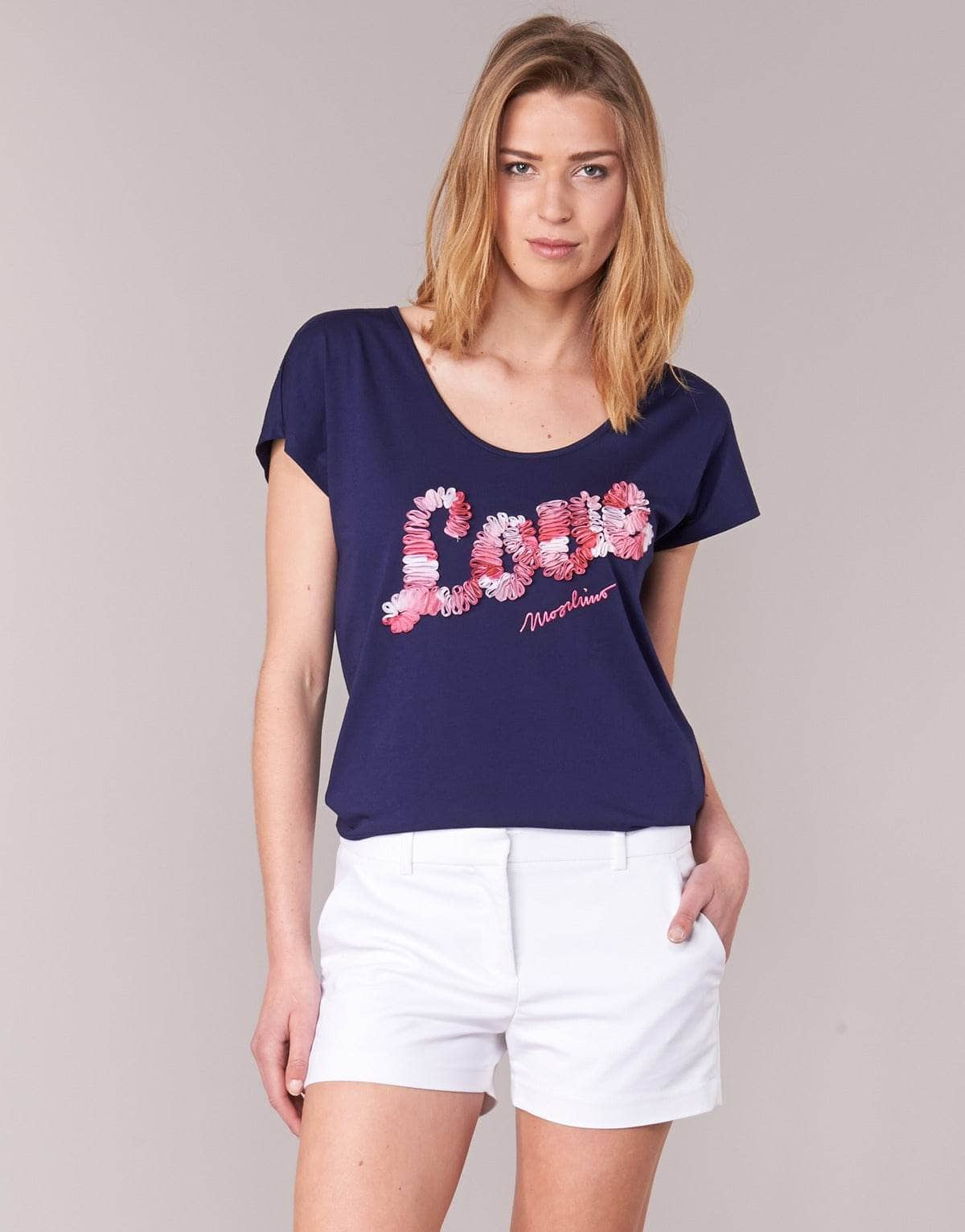 T-shirt Donna Love Moschino  W4G4127  Blu