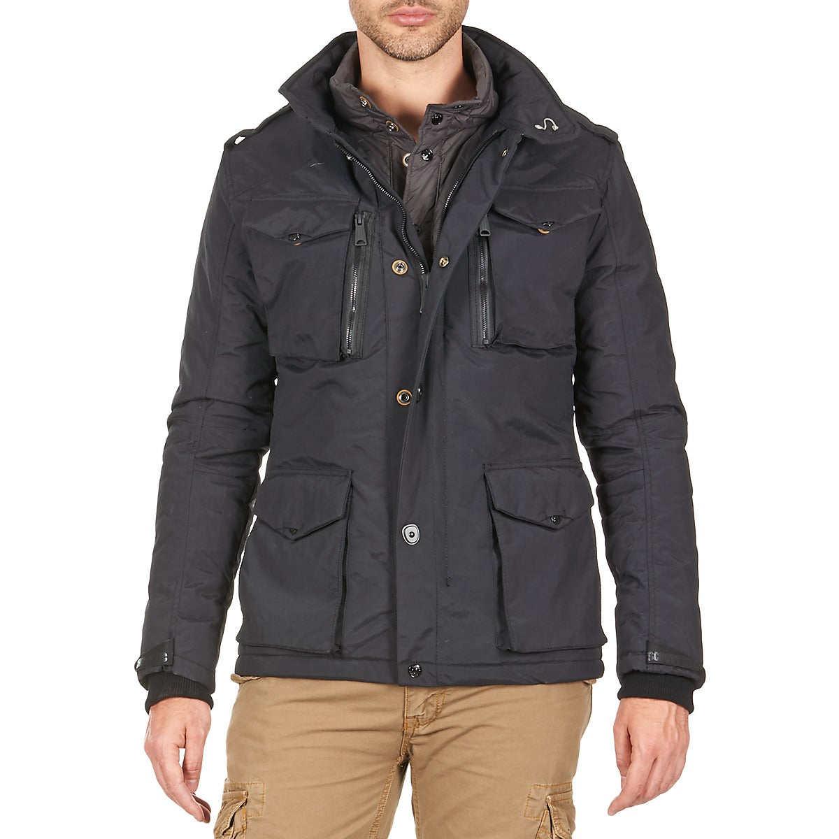 Parka Uomo Schott  FIELD  Nero