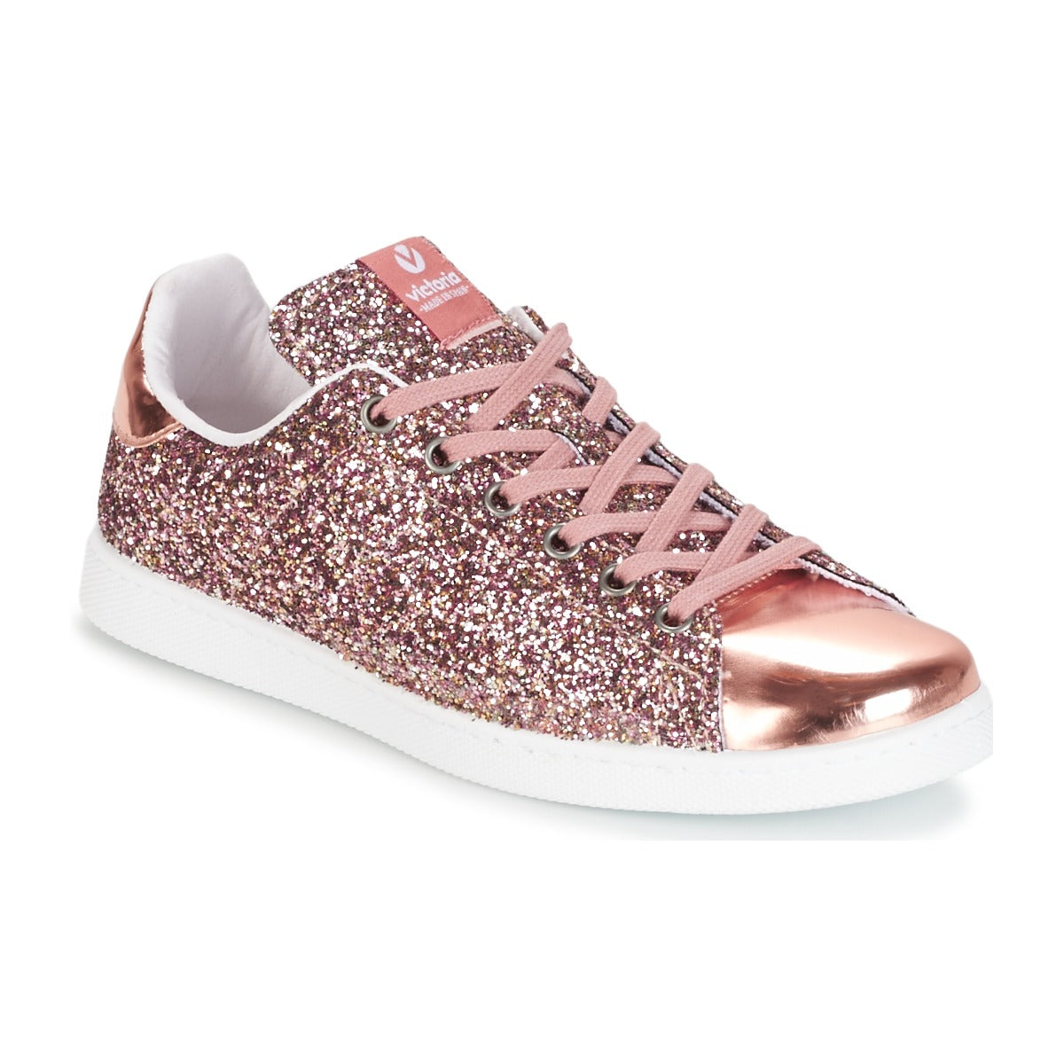 Sneakers basse Donna Victoria  DEPORTIVO BASKET GLITTER  Rosa