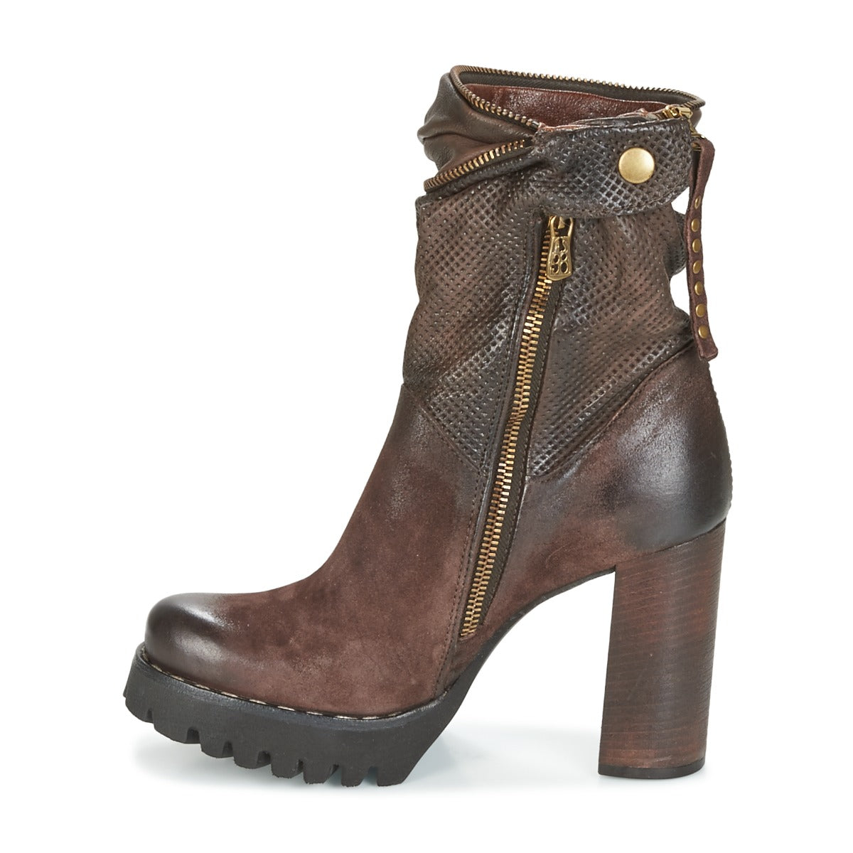 Stivaletti Donna Airstep / A.S.98  BLOC ZIP  Marrone