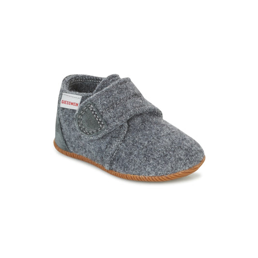 Pantofole bambini ragazzo Giesswein  OBERSTAUFFEN  Grigio