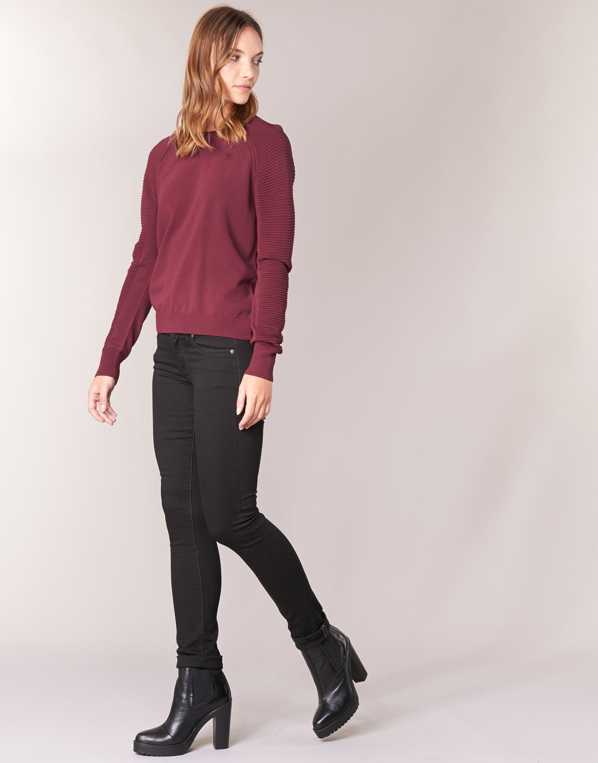 Maglione Donna G-Star Raw  SUZAKI KNIT  Rosso