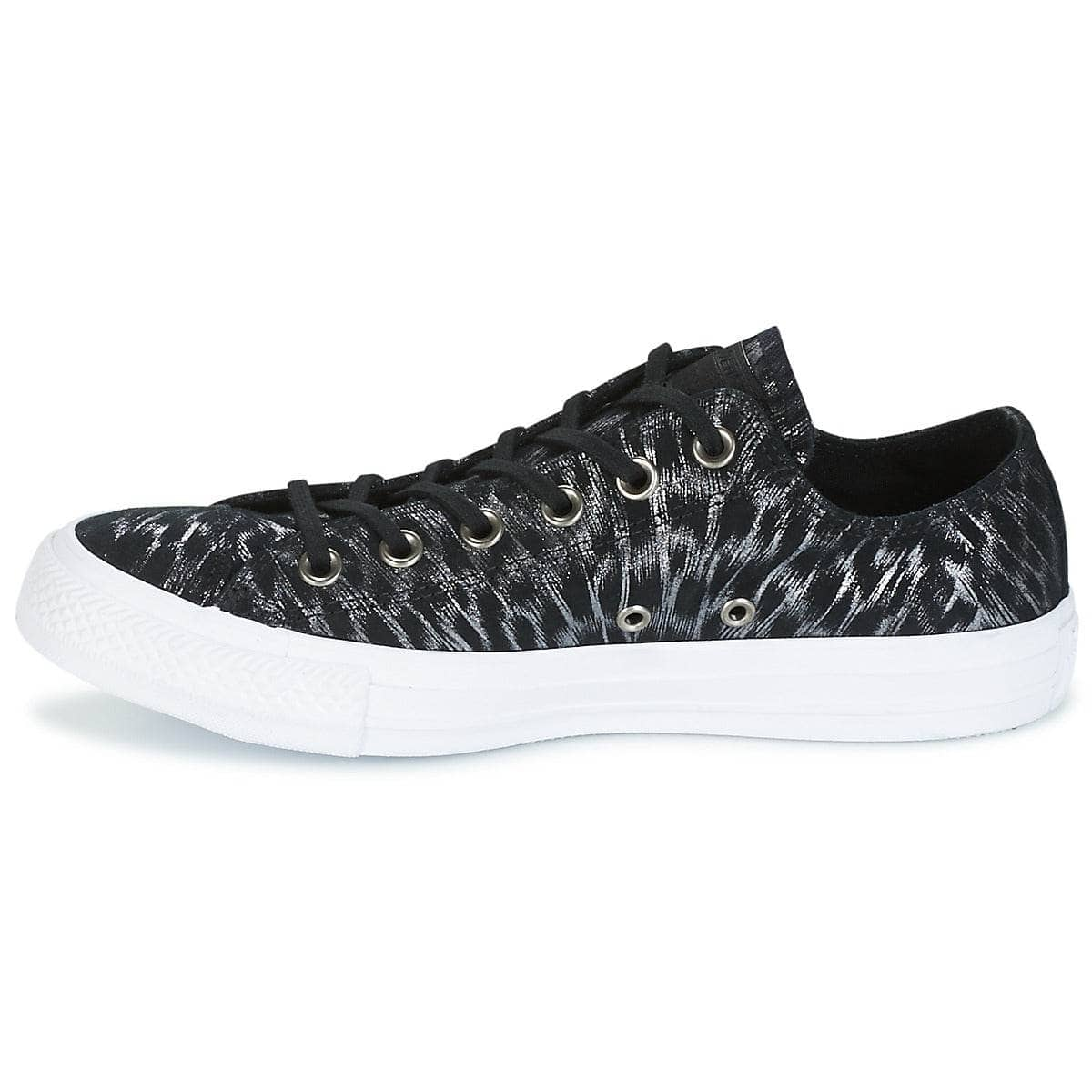 Sneakers basse Donna Converse  CHUCK TAYLOR ALL STAR SHIMMER SUEDE OX BLACK/BLACK/WHITE  Nero