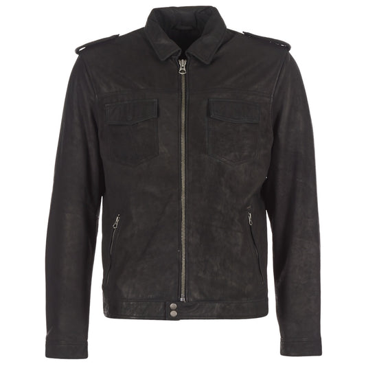 Giacca in pelle Uomo Pepe jeans  NARCISO  Nero