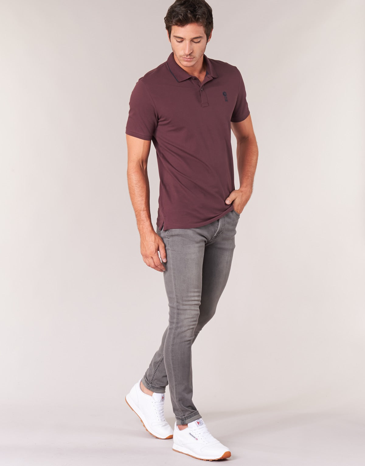 Jeans Slim Uomo Jack & Jones  LIAM  Grigio