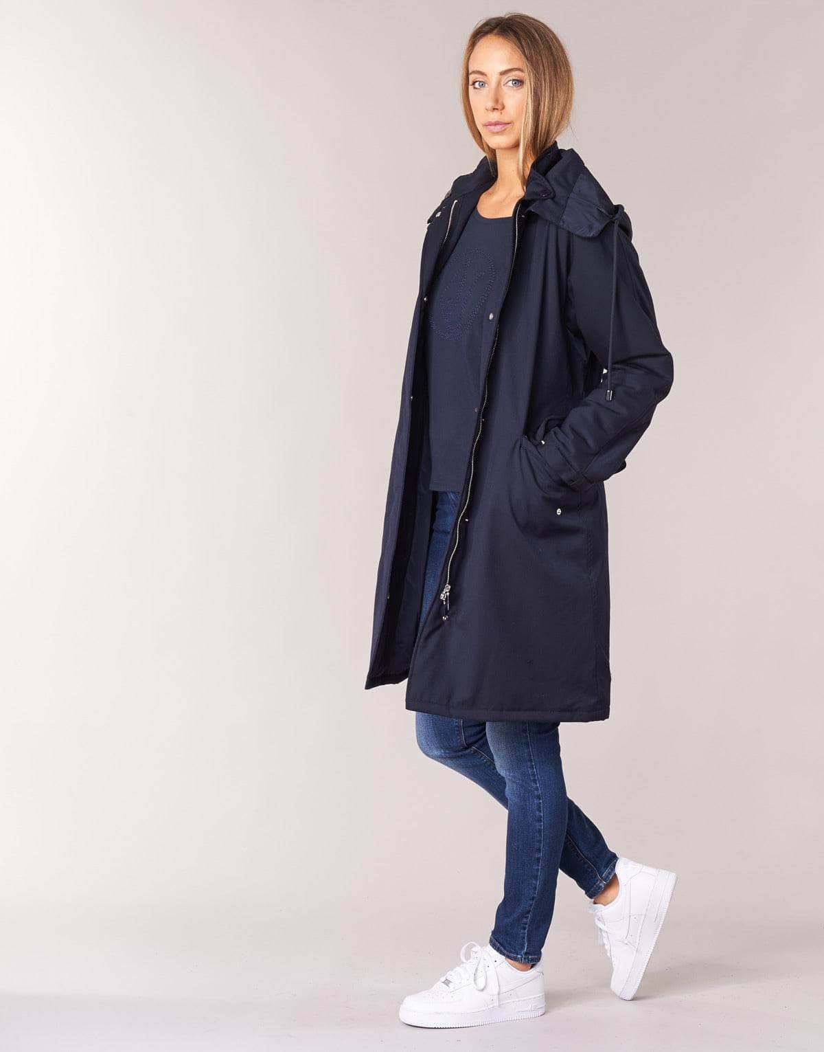 Trench Donna Armani jeans  MERCHA  Blu