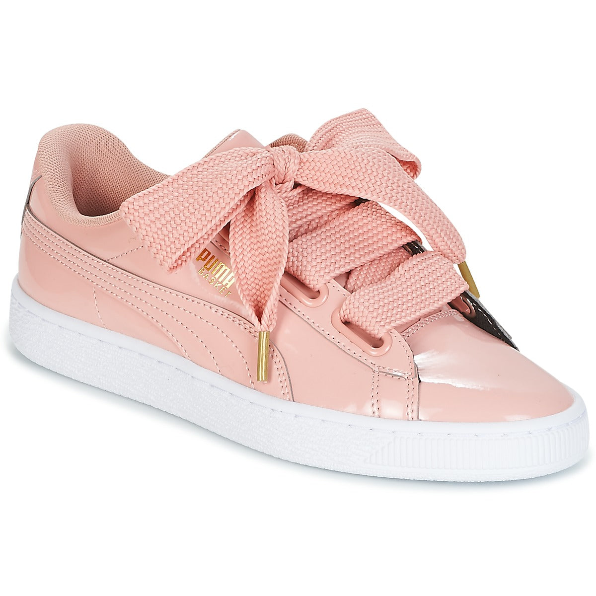 Sneakers basse Donna Puma  BASKET HEART PATENT W'S  Rosa