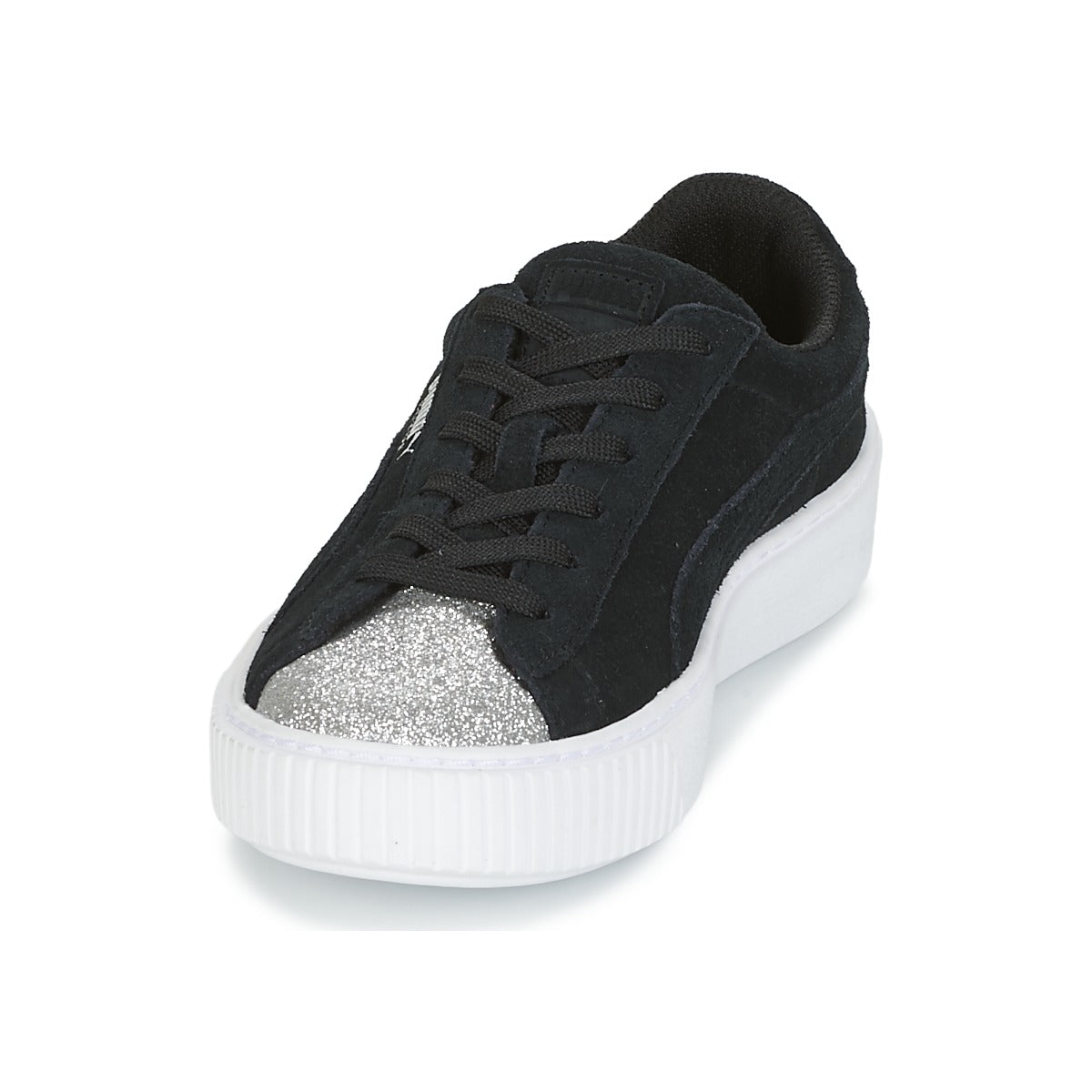 Scarpe bambini ragazza Puma  SUEDE PLATFORM GLAM PS  Nero