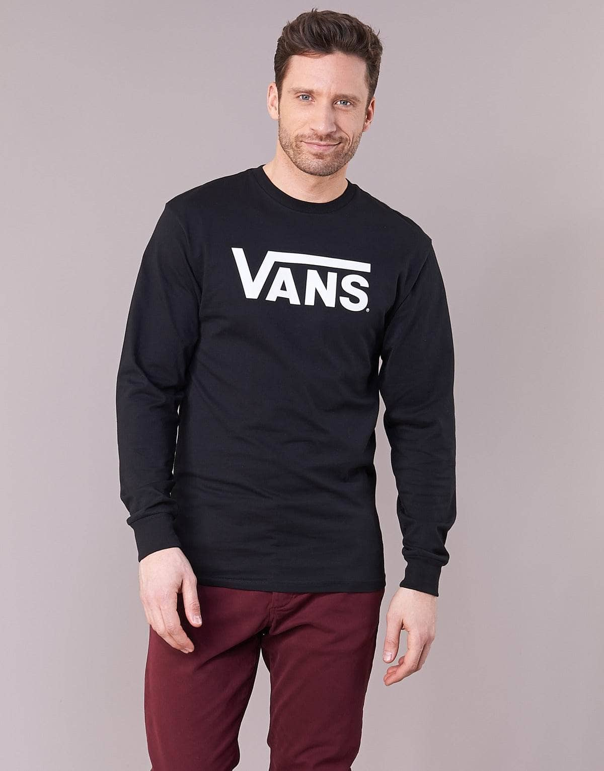 T-shirts a maniche lunghe Uomo Vans  VANS CLASSIC  Nero