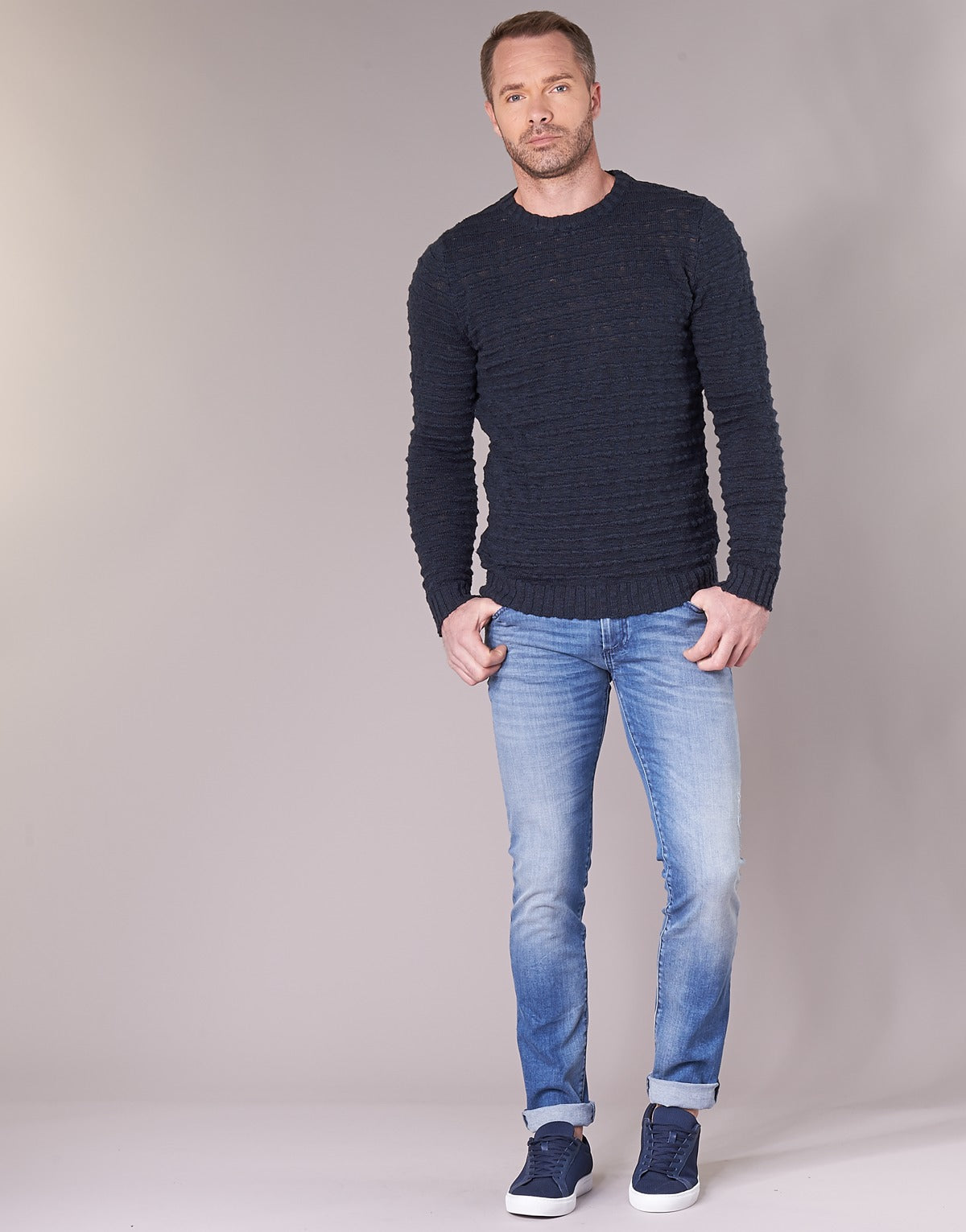 Jeans Slim Uomo Sisley  BURLUDU  Blu