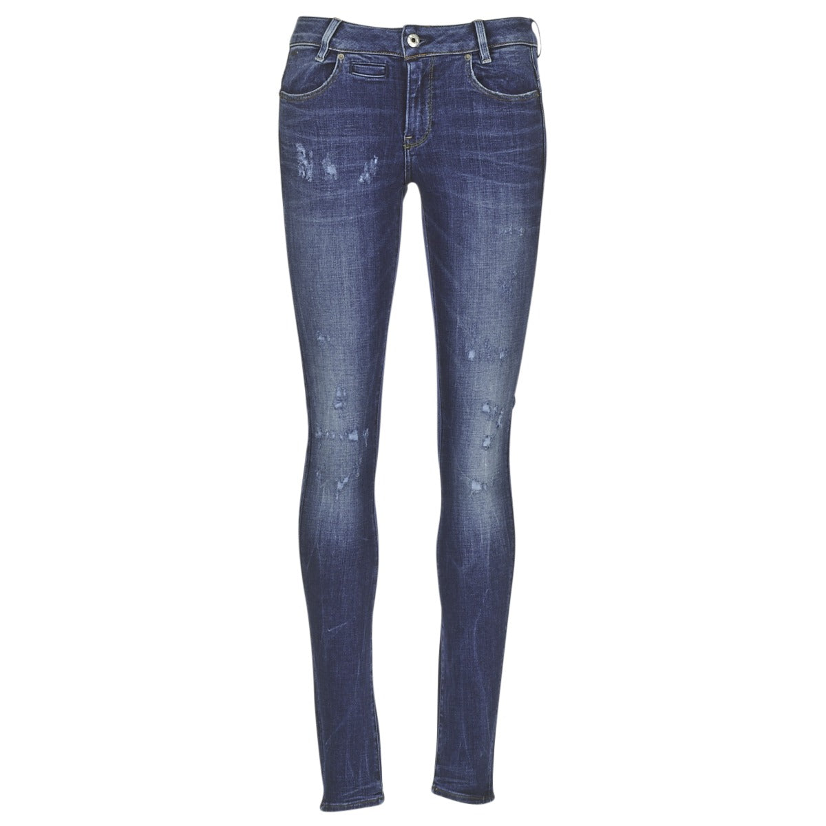 Jeans skynny Donna G-Star Raw  D-STAQ 5 PKT MID SKINNY  Blu