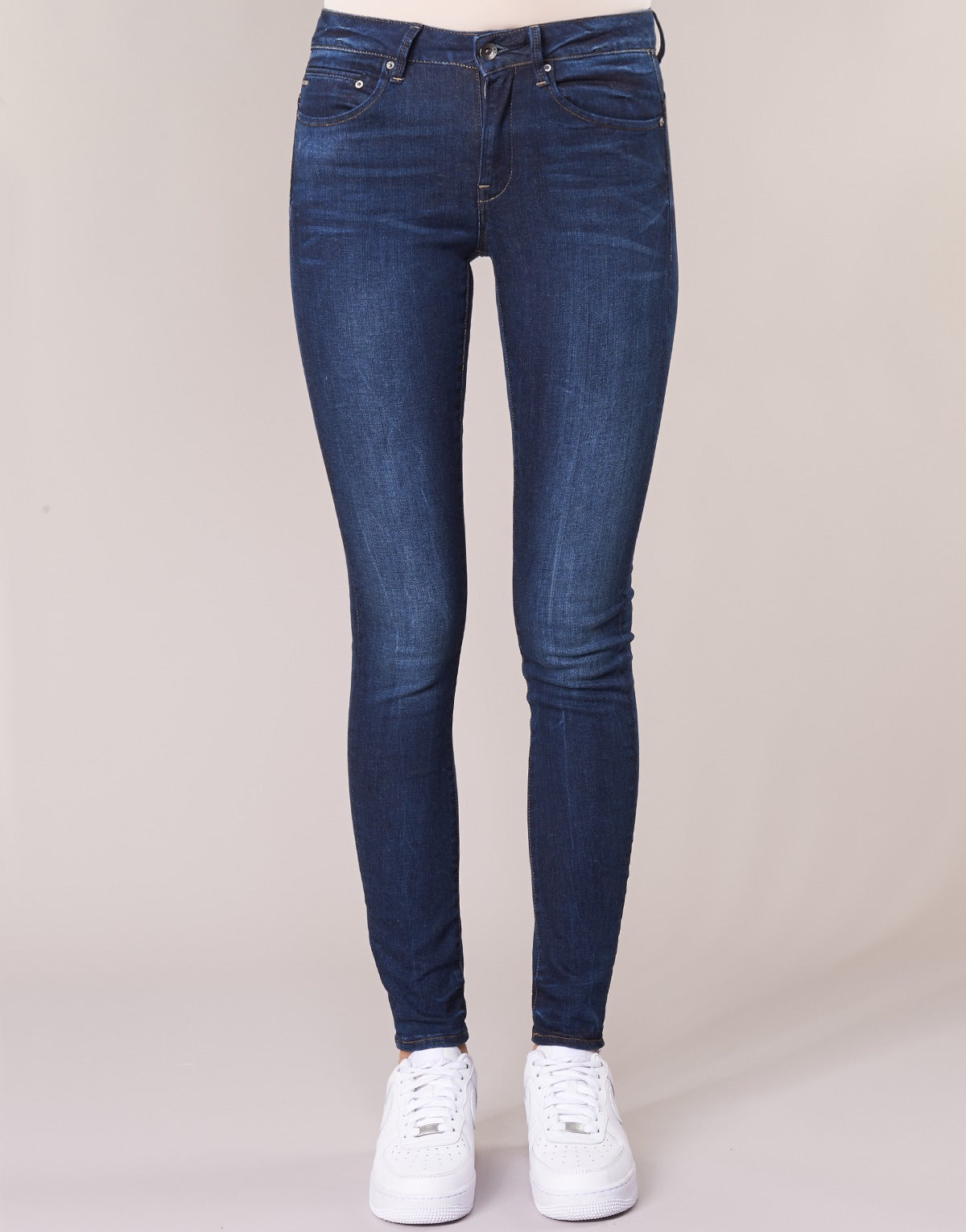 Jeans skynny Donna G-Star Raw  MIDGE ZIP MID SKINNY  Blu