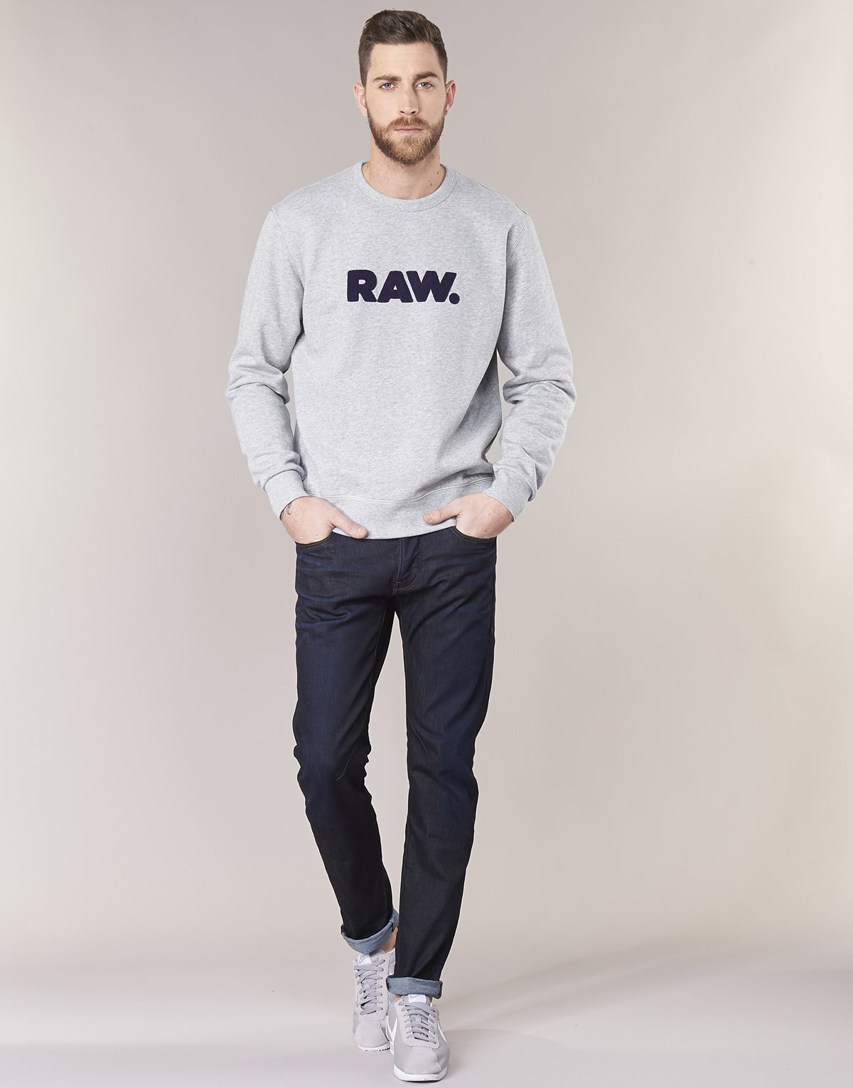 Jeans Slim Uomo G-Star Raw  D STAQ 5 PKT SLIM  Blu