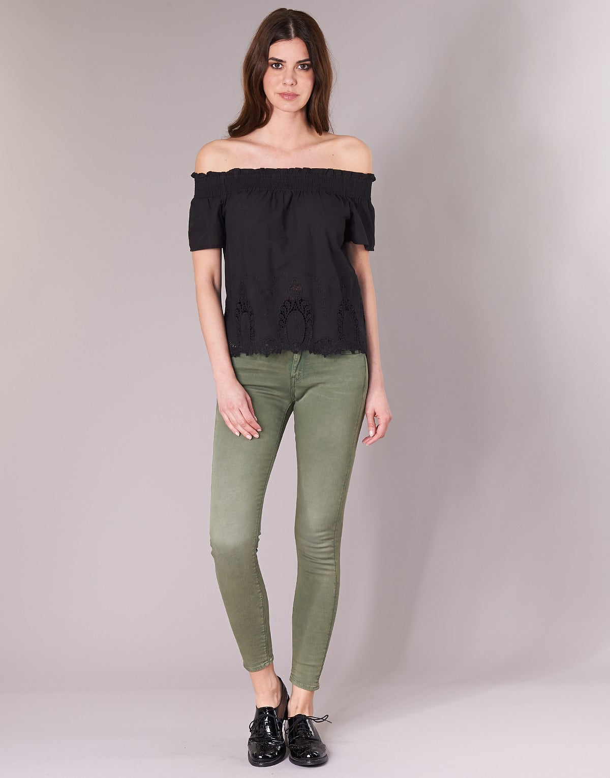 Pantalone Donna G-Star Raw  D-STAQ 5-PKT MID SKINNY COJ WMN  Verde