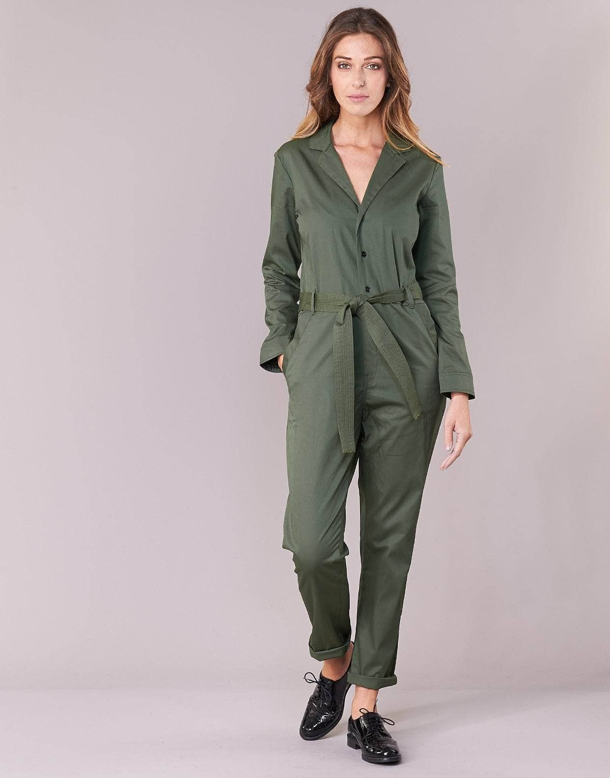 Tute / Jumpsuit Donna G-Star Raw  DELINE JUMPSUIT WMN L/S  Kaki