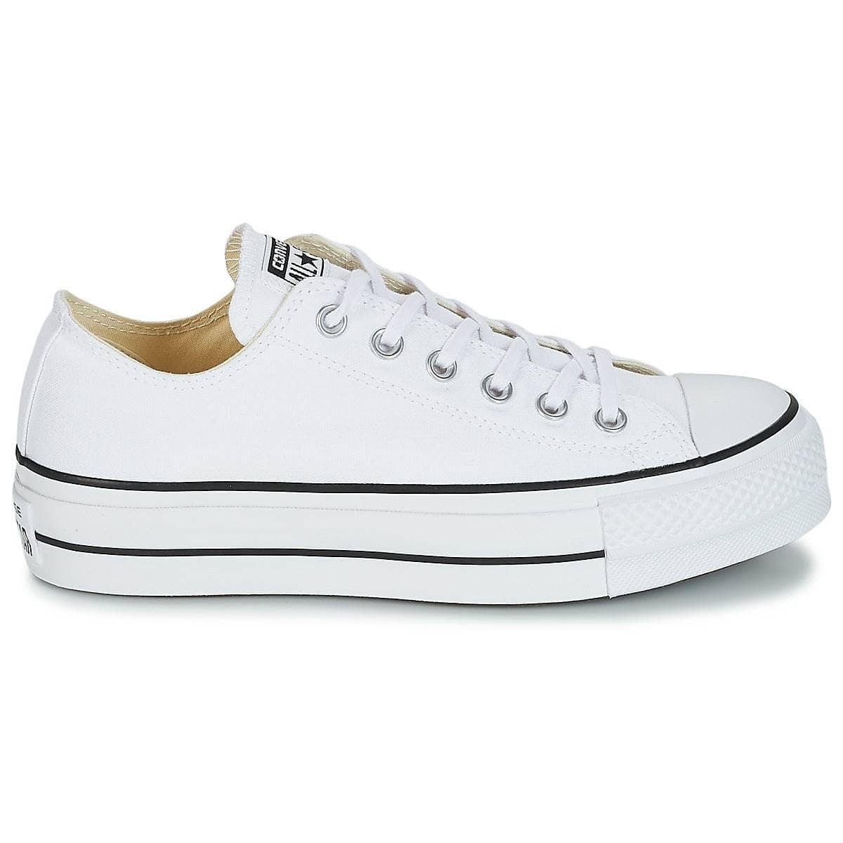 Sneakers basse Donna Converse  Chuck Taylor All Star Lift Clean Ox Core Canvas  Bianco