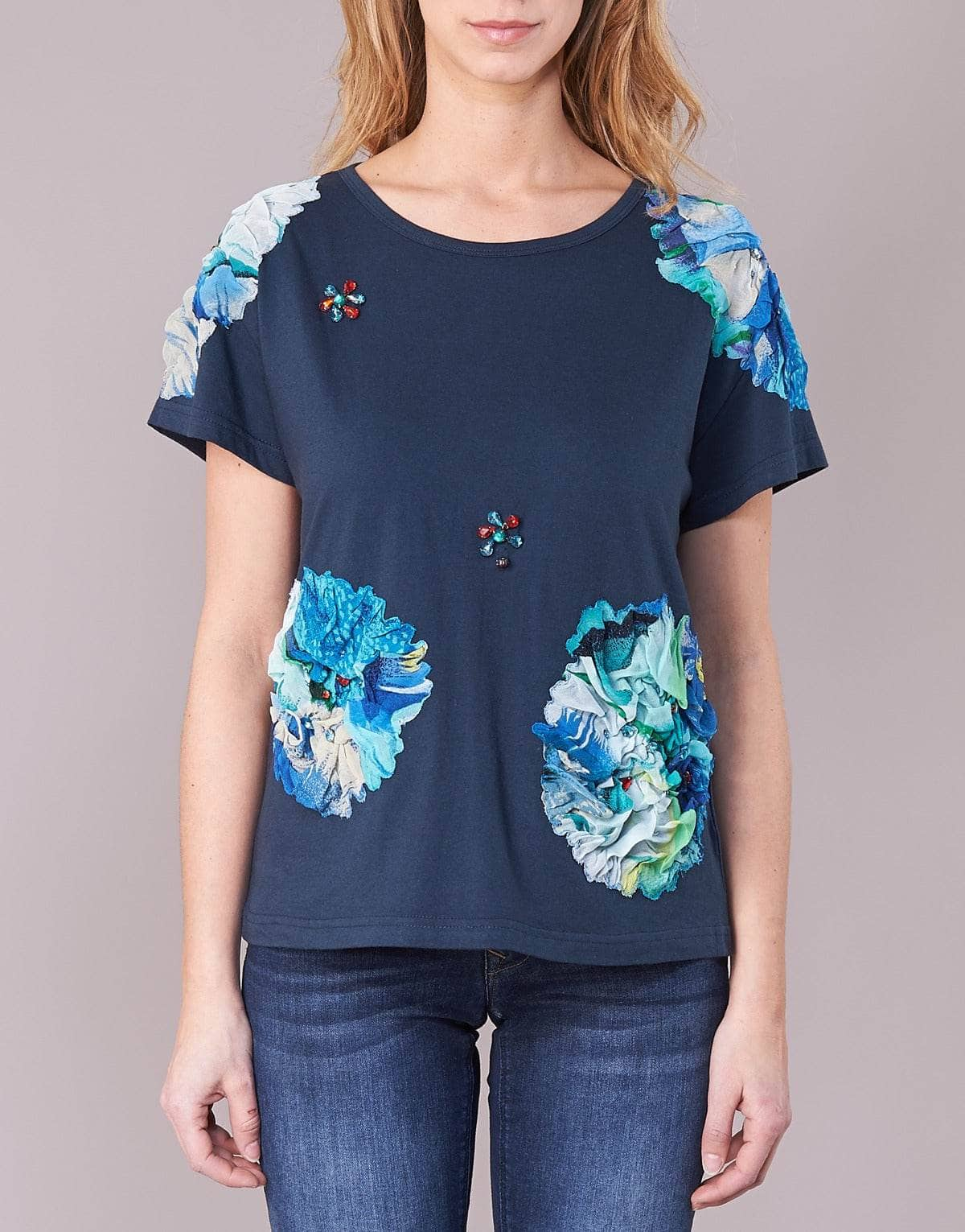 T-shirt Donna Derhy  BANGKOK  Blu