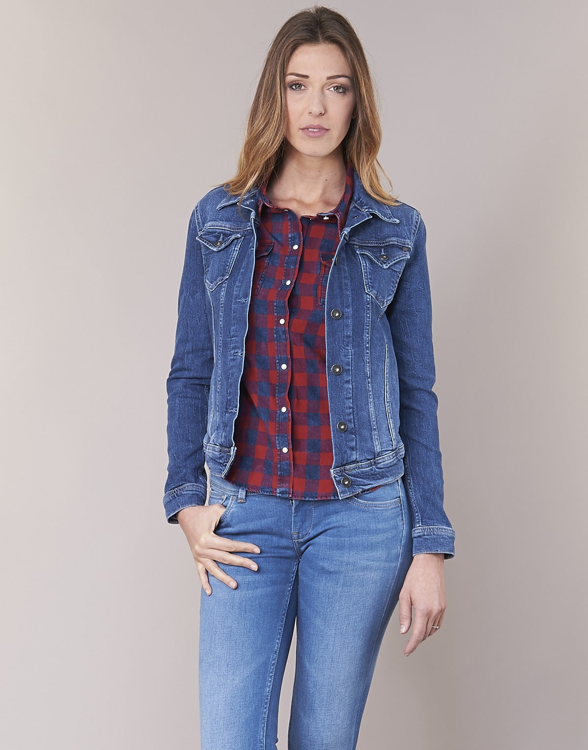 Giacca in jeans Donna Pepe jeans  THRIFT  Blu